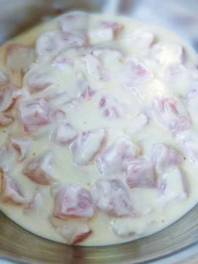 パイナップル入り酢豚のレシピ手順：6