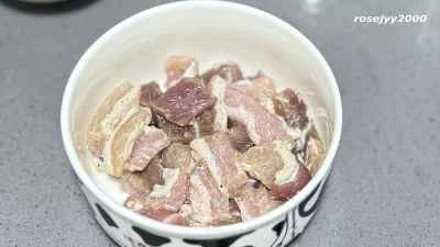 自家製ニンニクとネギの塩豚を使った冬瓜炒めの作り方：6