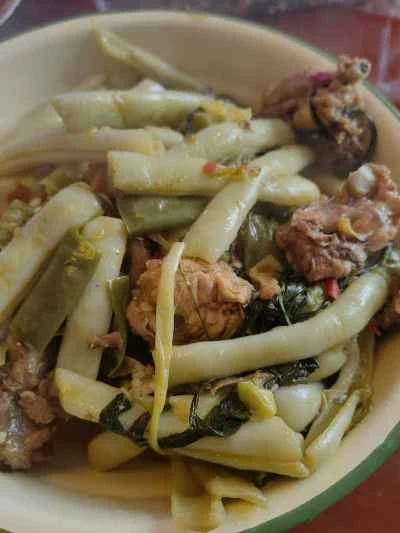 鶏肉とインゲンの煮込みの作り方：7