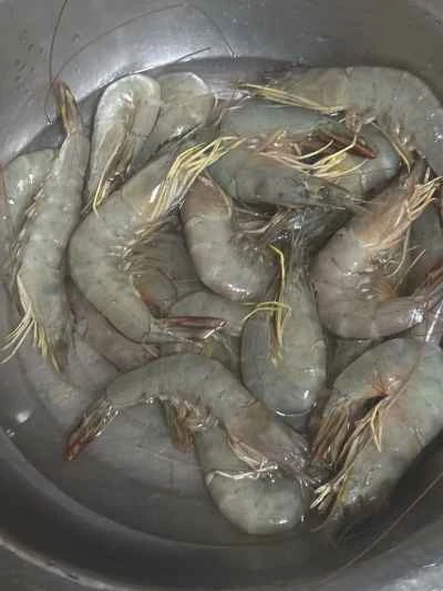 甘酢エビのレシピ手順：1