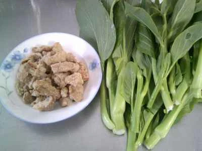 豚皮と菜種炒めの作り方：1