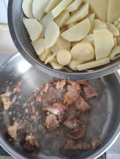 冬筍と豚肉の炒め物の作り方：7