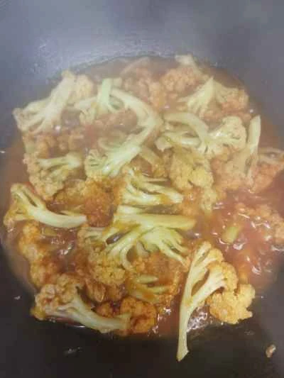 カリフラワー炒めの作り方：8