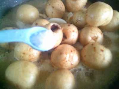 水タケノコと揚げグルテンを使った鶏手羽先の煮込みの作り方：10