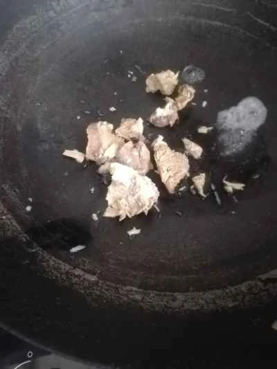 羊肉と水菜の炒め物の作り方：3