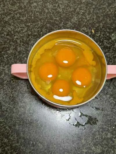 卵とエビのヘチマ炒めの作り方：1