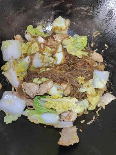 春雨とキャベツの炒め物の作り方：10