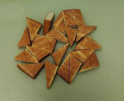 乾燥豆腐とヘチマの炒め物を作る手順:2