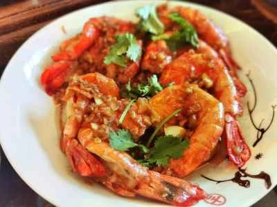 ニンニク風味のブラックタイガーエビの作り方：14