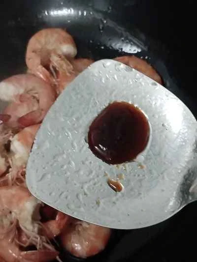 ネギ油エビの作り方：7