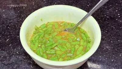 ササゲと卵の炒め物の作り方：3