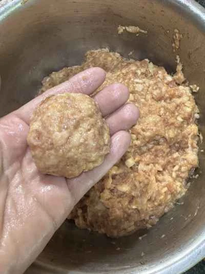 煮込んだライオンの頭のミートボールのレシピ手順：9