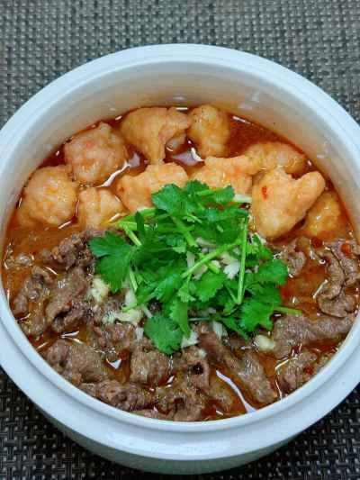 牛肉とエビのペースト鍋の作り方：21