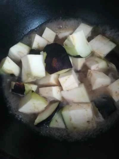 ナスと豚肉の煮込みレシピの手順：5