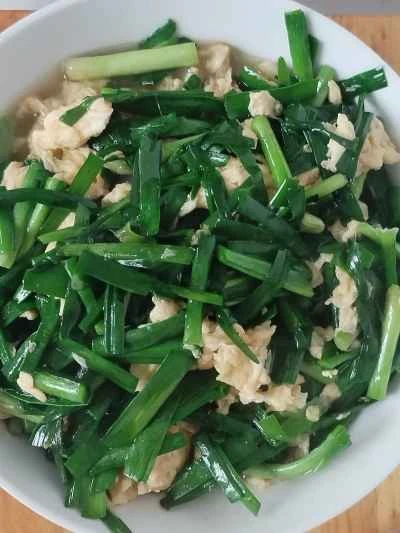 チャイブ入り卵炒めのレシピ