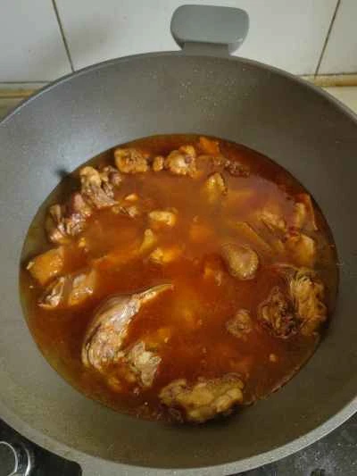 鶏肉とジャガイモの煮込みの作り方：8