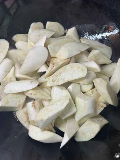 ひき肉と豆のペーストのナスの作り方：6