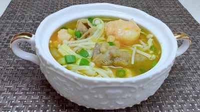 牛肉とエビのペーストの酸っぱいスープのレシピ