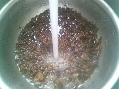 塩漬けカラシナとインゲンの炒め物の作り方：4