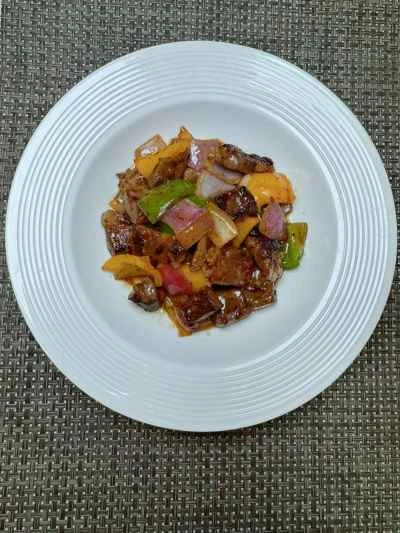 黒胡椒ビーフキューブのレシピ手順：12