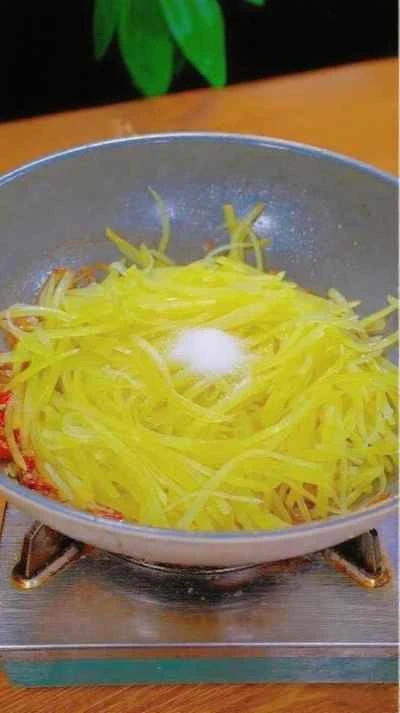 ホット＆サワーシュレッドポテトの作り方：11