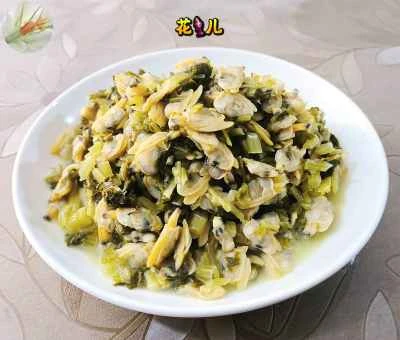 アサリと漬物炒めのレシピ