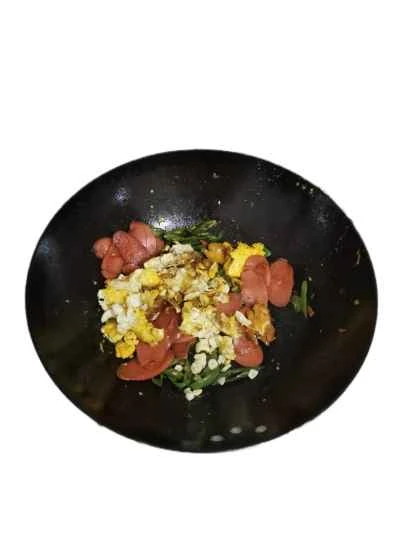 ピーマンとハムの卵炒めの作り方：4