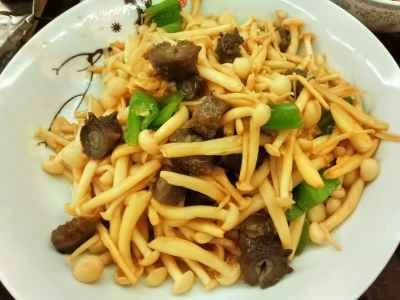 ナマコとキノコの炒め物のレシピ