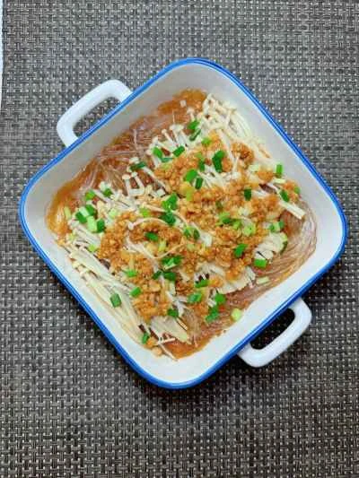 ニンニク春雨とエノキ茸の作り方：11