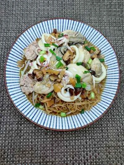 シーフード蒸し米麺のレシピ