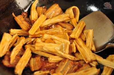 乾燥豆腐スティックの炒め物の作り方：6