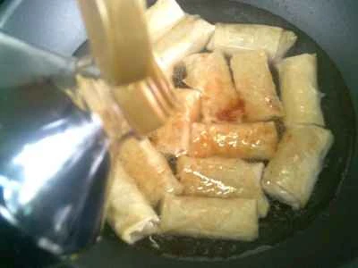 豆腐の皮の煮込み巻きを作る手順：13