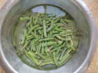 ササゲと牛肉の炒め物の作り方：5