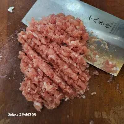 切り干し大根とひき肉の目玉焼きの作り方：1