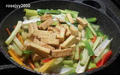 エビペースト豆腐細切りの作り方：7