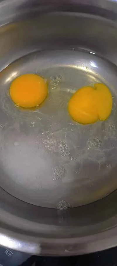 卵の泡を作る手順：1