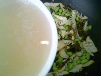 3つの珍味を使った塩野菜炒めの作り方：11