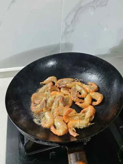 台風シェルター風エビフライの作り方：3