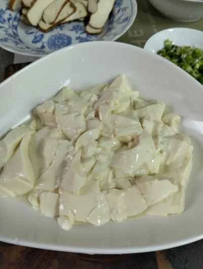 自家製豆腐プリンのレシピ手順：2