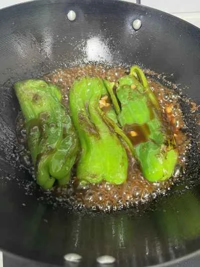 虎皮ピーマンの作り方：7