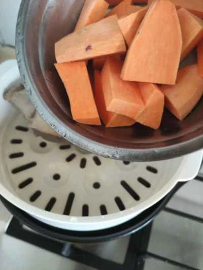 サツマイモと鴨の胸肉の作り方：3