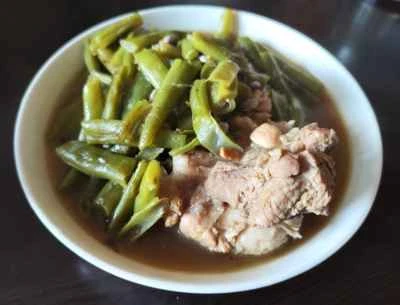 トウモロコシと長豆を使った豚骨煮込みの作り方:7