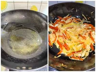 酸辣豚キドニー。作り方：7ステップ