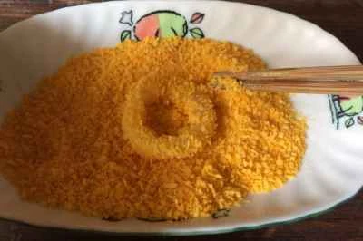 黄金イカリングの作り方：3