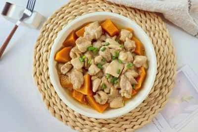 かぼちゃ入り蒸し鶏もも肉のレシピ手順：8