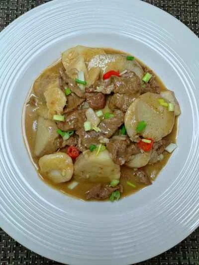 タロイモと牛肉の作り方：18