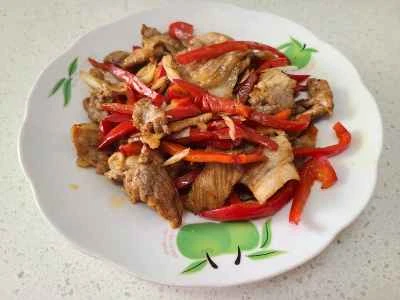 豚肉と赤唐辛子の炒め物の作り方：7