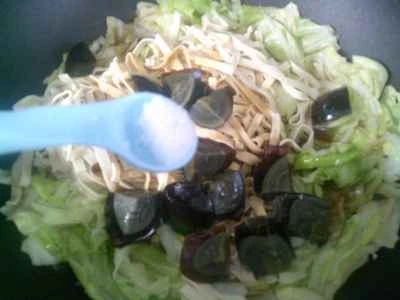 牛ハツと卵、厚切り豆腐皮、細切り牛ハツの炒め物の作り方：9