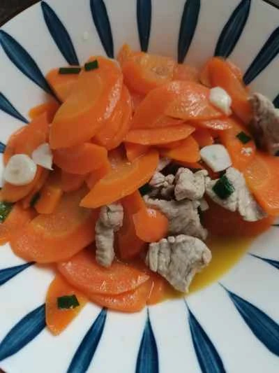 にんじんと肉の炒め物の作り方：8