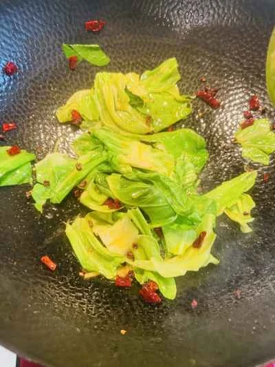 豆腐とキャベツの炒め物の作り方：4